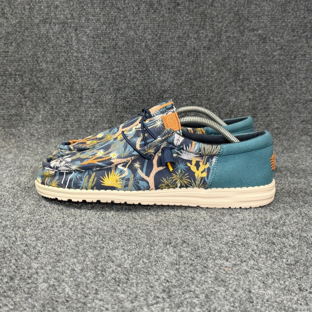 Hey Dude Wally Funk Oasis Shoes Mens 11 Blue Comfort Lightweight Slip On Sneaker - Picture 5 of 15